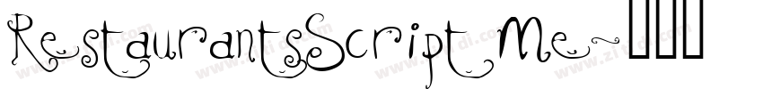 RestaurantsScript Me字体转换